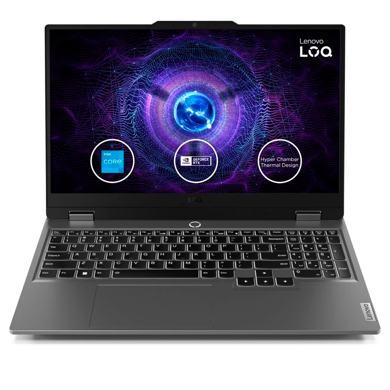 2039-1 Notebook Lenovo LOQ 15IAX9 15.6" FHD IPS, Core i5-12450HX hasta 4.4GHz 8GB DDR5-4800MHz - Imagen 1