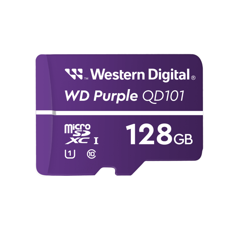 WDD128G1P0C WDD128G1P0C - MEMORIA MICROSD 128GB WD PURPLE - VIDEOVIGILANCIA 24/7 - PN INTERNAL WDD128G1P0C - Imagen 1